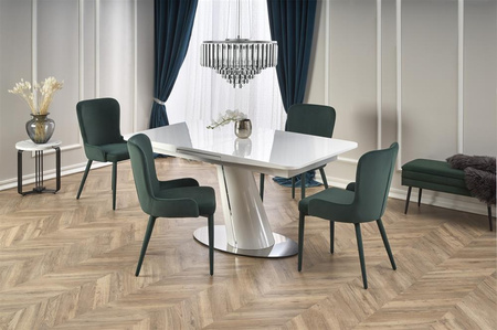 Biały stół Odys z funkcją rozkładania 160-200 cm