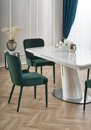Biały stół Odys z funkcją rozkładania 160-200 cm