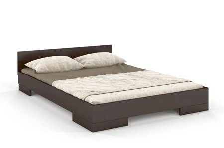 Drewniane łóżko Phantom w kolorze palisander