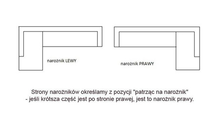 Ekskluzywny narożnik Orion 240x270 cm z regulacją zagłówka skóra naturalna