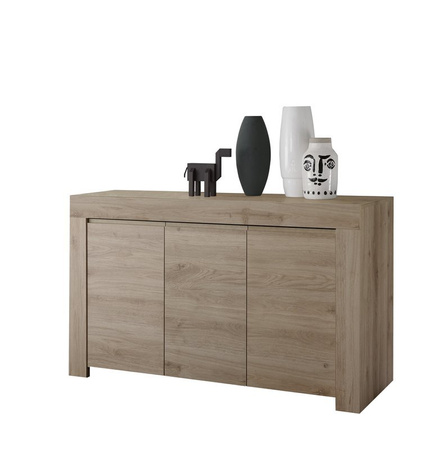 Komoda Firenze 138 cm trzydrzwiowa laminat dąb cadiz