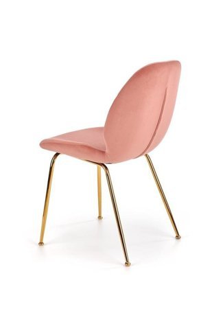 Krzesło w kolorze jasny róż velvet