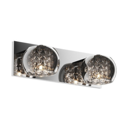 Lampa wewnętrzna kinkiet Crystal srebrna