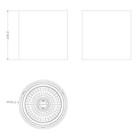 Lampa wewnętrzna sufitowa Box biała