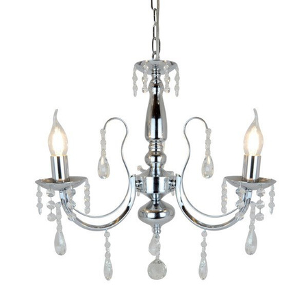 Lampa wewnętrzna wisząca Albi srebrna