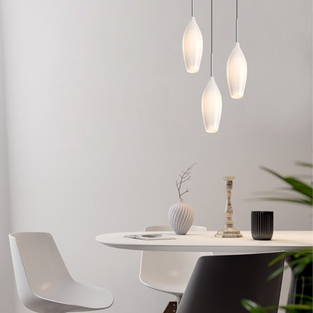 Lampa wewnętrzna wisząca Champagne biała