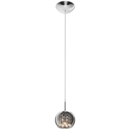 Lampa wewnętrzna wisząca  Crystal srebrna