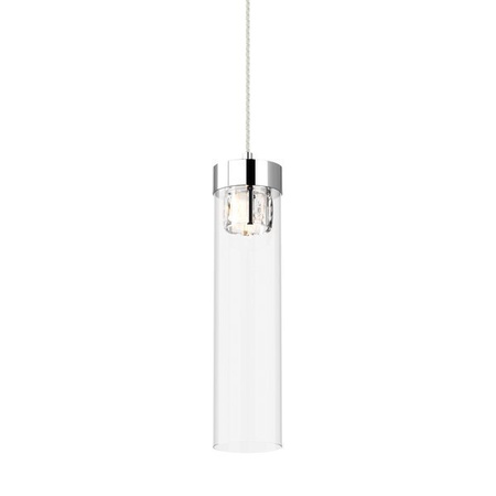 Lampa wewnętrzna wisząca Gem srebrna