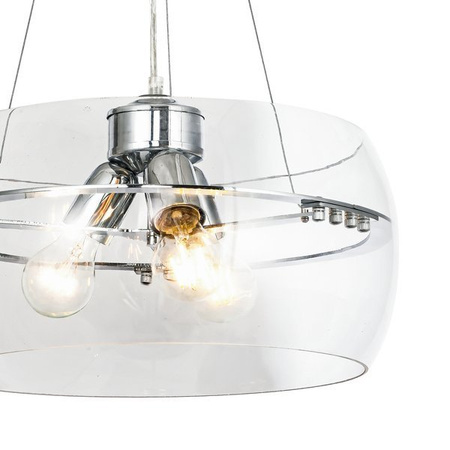 Lampa wewnętrzna wisząca Merano srebrna