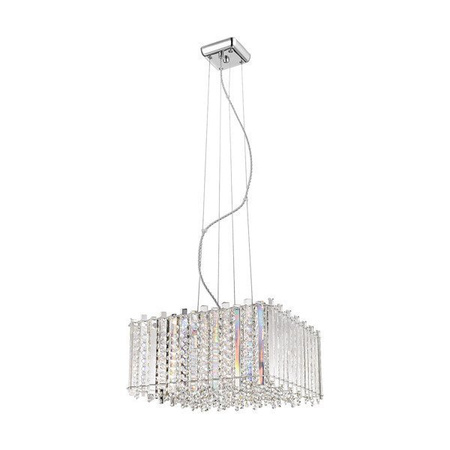 Lampa wewnętrzna wisząca Ventus srebrna