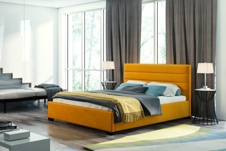 Łóżko Verso 160x200 cm z poziomymi przeszyciami (różne rozmiary)