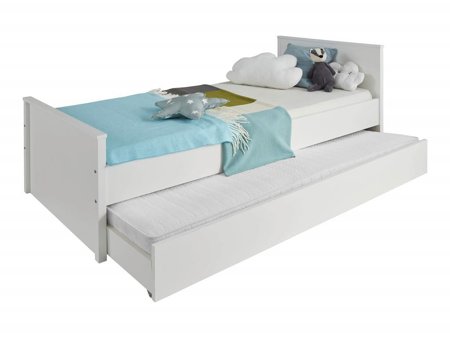 Łóżko młodzieżowe Trend 90x200 cm ze stelażem i dodatkowym wysuwanym spaniem 