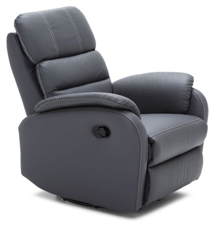 Rozkładany fotel Amber z funkcją relax ekoskóra + skóra naturalna