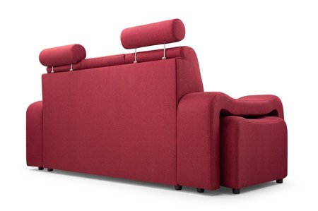Sofa Wenus 205 cm z chowanymi pufami