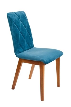 Tapicerowane krzesło  Carmen 9 z drewnianymi nogami (różne kolory)